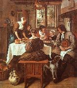 Jan Steen Grace Before Meat oil painting on canvas